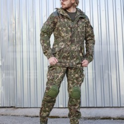 Костюм Горка-5 зимний на флисе Хищник с наколенниками и налокотниками