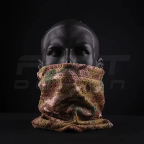 Бафф Гексагон з утяжкою,шарф-труба фліс соти Мультикам