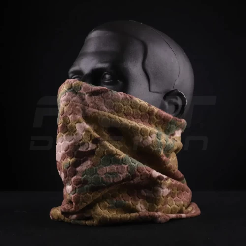 Бафф Гексагон з утяжкою,шарф-труба фліс соти Мультикам