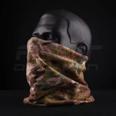 Бафф Гексагон з утяжкою,шарф-труба фліс соти Мультикам