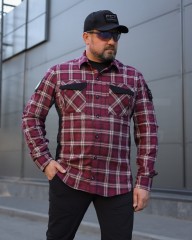 Тактична мілітарі Сорочка FCT Blackbeard демісезон в клітинку Червона (6 номер)