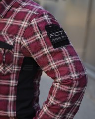 Тактична мілітарі Сорочка FCT Blackbeard демісезон в клітинку Червона (6 номер)