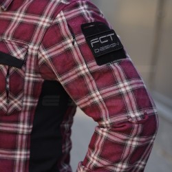 Тактическая милитари Рубашка FCT Blackbeard демисезон в клетку Красная (6 номер)