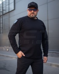 Лонгслів довгий рукав Зара чорна