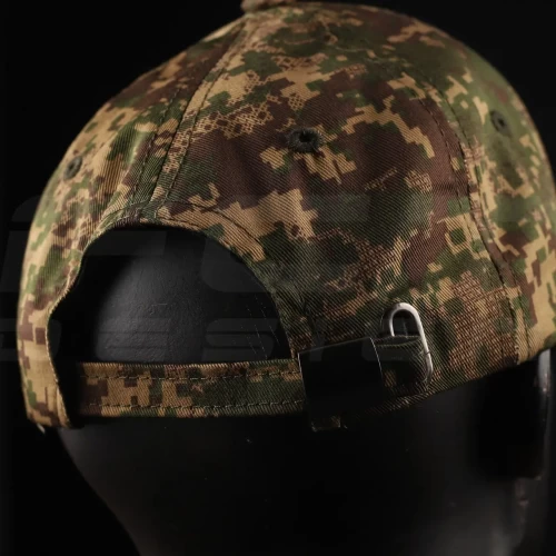 Кепка бейсболка тактическая с кокардой саржа Хищник пиксель G-0822 56