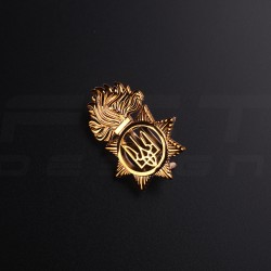 Беретний знак кокарда НГУ Національної Гвардії України Полум'я пластик