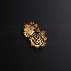 Беретный знак-Кокарда Национальной Гвардии Украины пластик НГУ/Пламя