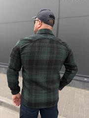 Тактична мілітарі Сорочка FCT утеплена в клітинку Зелена (22 номер)