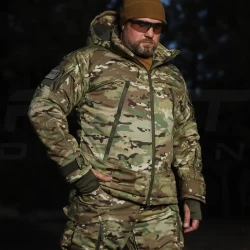 Куртка зимняя Американка рип-стоп флис Мультикам