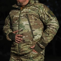 Куртка зимняя Американка рип-стоп флис Мультикам