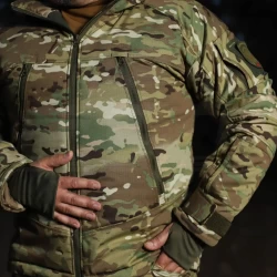 Куртка зимняя Американка рип-стоп флис Мультикам