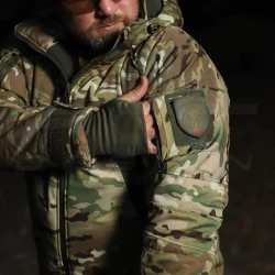 Куртка зимняя Американка рип-стоп флис Мультикам