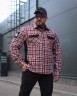 Тактическая милитари Рубашка FCT Blackbeard демисезон в клетку Красно-белая (9 номер)  40-42/3