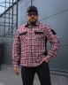Тактическая милитари Рубашка FCT Blackbeard демисезон в клетку Красно-белая (9 номер)  40-42/3