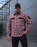 Тактическая милитари Рубашка FCT Blackbeard демисезон в клетку Красно-белая (9 номер)  40-42/3