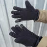 Рукавички подвійний фліс із утеплювачем чорні  