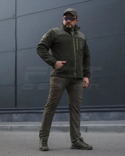 Кофта фліс хакі спрощена з липучками 40-42/3 40-42/3