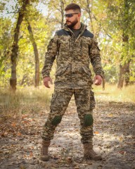 Костюм Гірка 5 зимовий слімтекс з налокітниками та наколінниками піксель ЗСУ