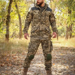 Костюм Горка 5 зимняя слимтекс пиксель ВСУ с налокотниками и наколенниками