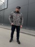Тактична мілітарі Сорочка FCT демісезон утеплена в клітинку Сіро-червона (23 номер) 40-42/3 40-42/3