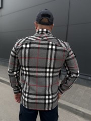 Тактична мілітарі Сорочка FCT утеплена в клітинку Сіро-червона (23 номер)