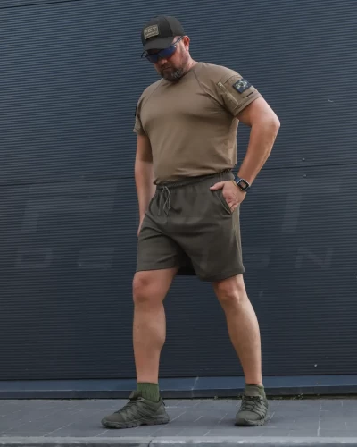 Шорти спортивні CoolPass FCT Хакі 42 42