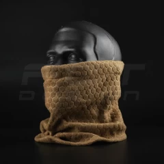 Бафф Гексагон з утяжкою,шарф-труба фліс соти Койот