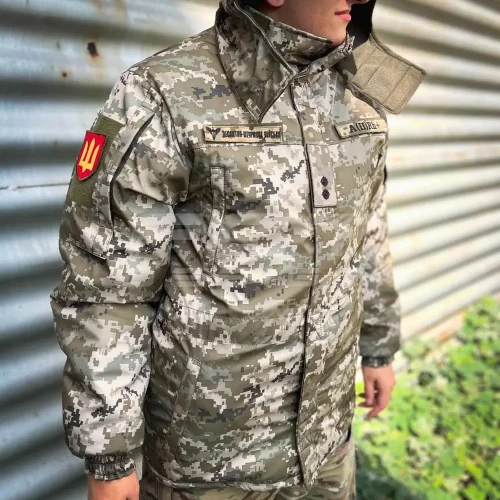 Бушлат зимний Дюспо утепленный пиксель ВСУ 40-42/3