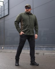 Тактична мілітарі Сорочка Сталкер FCT канвас стрейч хакі 