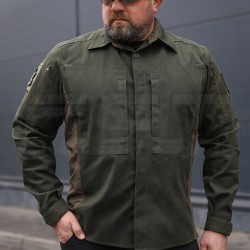 Тактична мілітарі Сорочка Сталкер FCT канвас стрейч хакі 