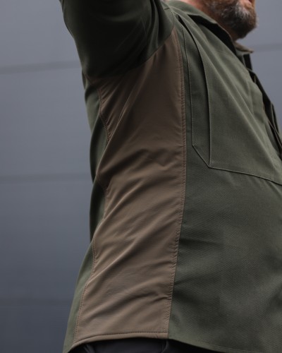 Тактична мілітарі Сорочка Сталкер FCT канвас стрейч хакі 40-42/3 40-42/3