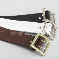 Ремень офицерский черный кожа