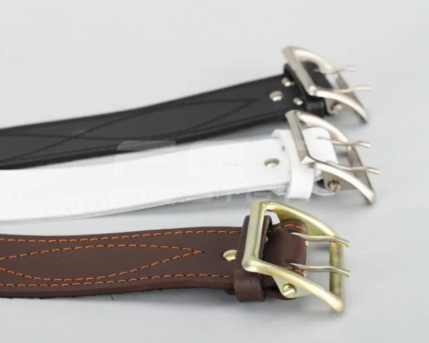 Ремінь офіцерський чорний шкіра S S