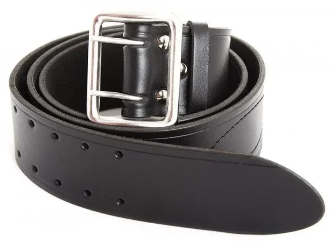 Ремінь офіцерський чорний шкіра S S