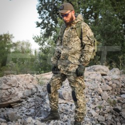 Костюм Горка 5 тактический демисезон пиксель ВСУ с налокотниками и наколенниками