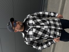 Тактична мілітарі Сорочка FCT утеплена в клітинку Чорно-біла (27 номер)