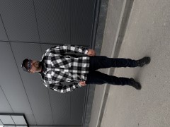 Тактична мілітарі Сорочка FCT утеплена в клітинку Чорно-біла (27 номер)