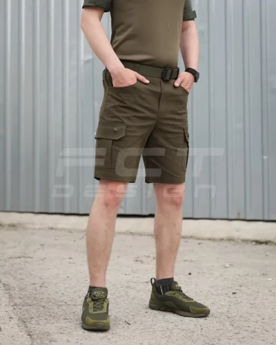 Шорти Мілітарі коттон стрейч хакі 42 42