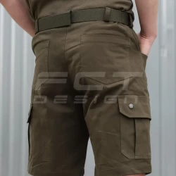 Шорты Милитари коттон стрейч хаки