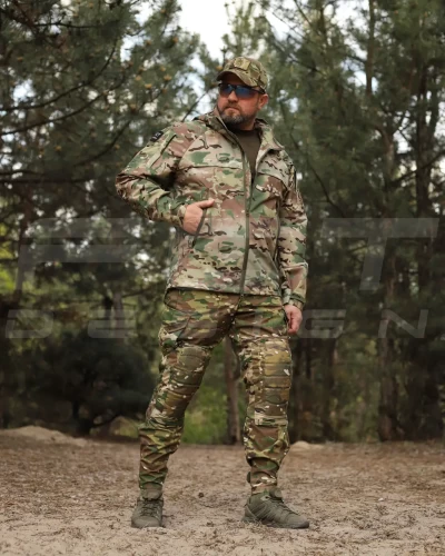 Куртка Вітрівка Патрол демісезон на сітці Мультикам 40-42/3 40-42/3