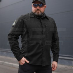 Тактична мілітарі Сорочка Сталкер FCT канвас стрейч чорна