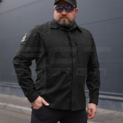 Тактична мілітарі Сорочка Сталкер FCT канвас стрейч чорна