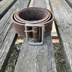 Ремень офицерский коричневый кожа УЦЕНКА