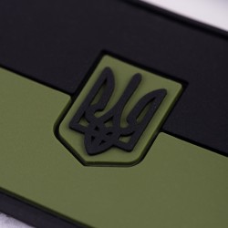 Шеврон/патч резиновый ПВХ "Флаг" зеленый