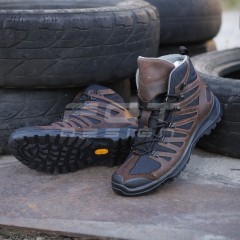 Черевики тактичні демісезонні Вікінг шкіра коричневі