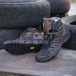 Ботинки тактические Викинг кожа коричневые демисезонные