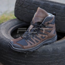 Ботинки тактические Викинг кожа коричневые демисезонные