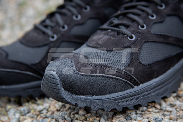 Кросівки тактичні Варяг шкіра на сітці чорні