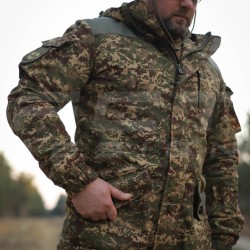 Костюм Гірка 5 тактичний демісезонний Хижак піксель G-0822 з налокітниками та наколінниками 