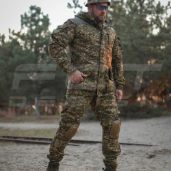 Костюм Гірка 5 тактичний демісезонний Хижак піксель G-0822 з налокітниками та наколінниками 